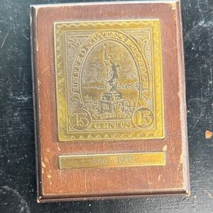 Vintage Postage Stamp Plaque